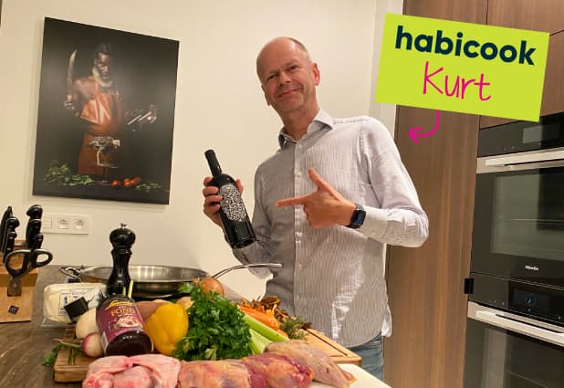 habicook: fazantfilet met ovengroenten en cognacsaus